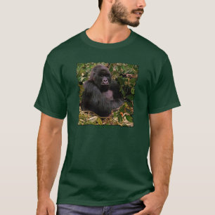 T-shirt africano dos grandes macacos de gorila de