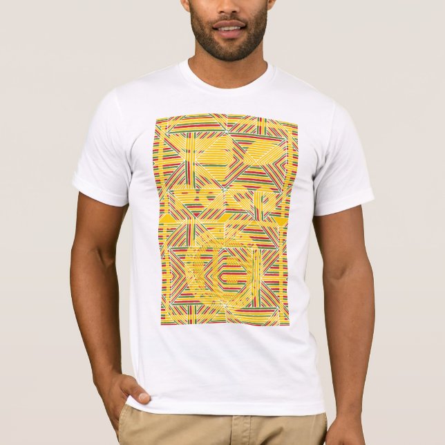 T-shirt africano na moda do teste padrão de PAGA™ (Frente)