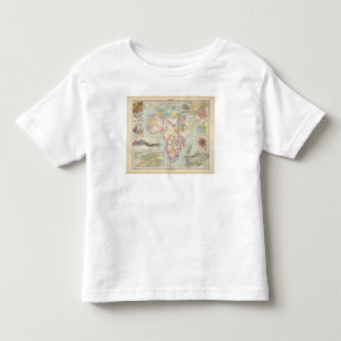 T-shirt Afrika - mapa do atlas de África