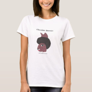 T-shirt Afro Bunnie dos coelhos de Choc do vintage