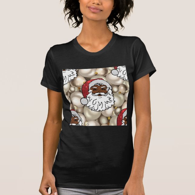 T-shirt afro santa claus (Frente)