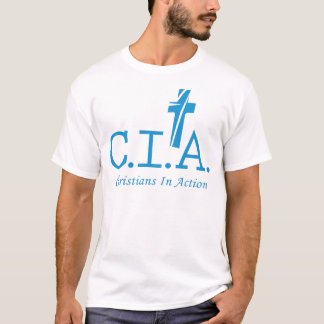 T-shirt Agentes do CIA ao senhor Cristão Ação