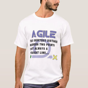 T-shirt Ágil - a distância a mais curta