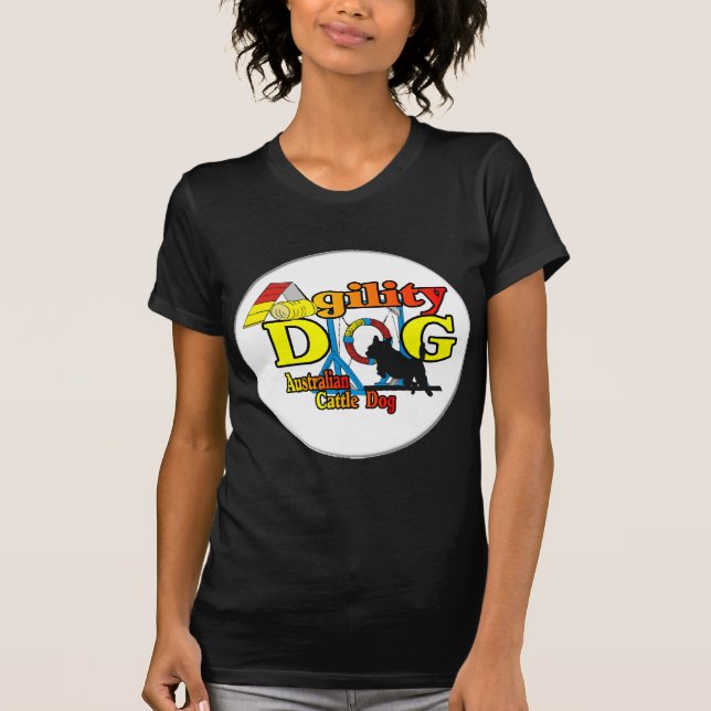 T-shirt Agilidade dos Cães de Bovinos Australianos (Frente)