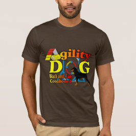 T-shirt Agilidade Preta_e_Tan_Conhound