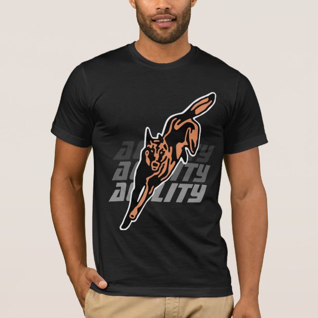 t-shirt agility malinois (Frente)