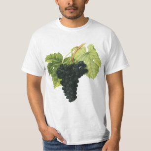T-shirt Aglomerado de Uvas Orgânicas Vintage, Comida