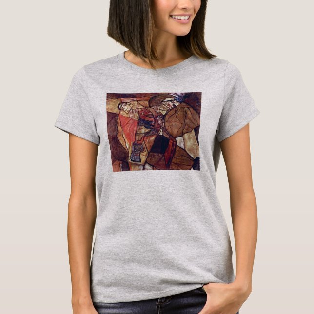 T-shirt Agonia, A Luta da Morte por Egon Schiele (Frente)