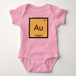 T-shirt Agosto Nome Elemento Químico Mesa Periódica
