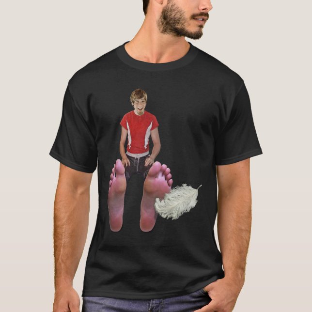 T-shirt Agrade meus pés demasiado (Frente)
