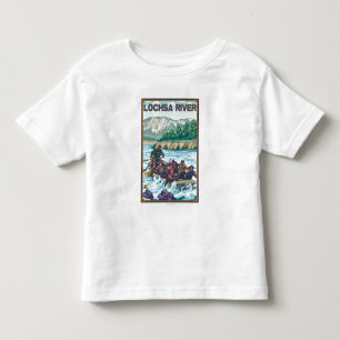 T-shirt Água branca que transporta - rio de Lochsa, Idaho