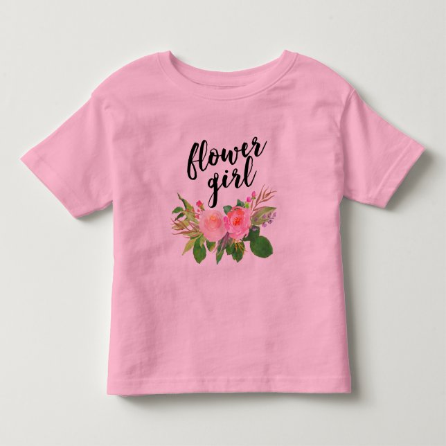 T-shirt aguarela do florista floral (Frente)