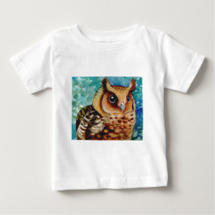 T-shirt Aguarela feliz da coruja