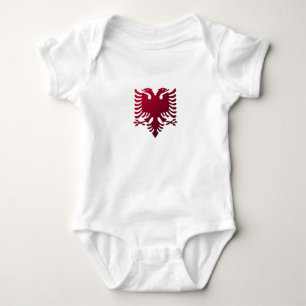 T-shirt Águia dois-dirigida albanesa