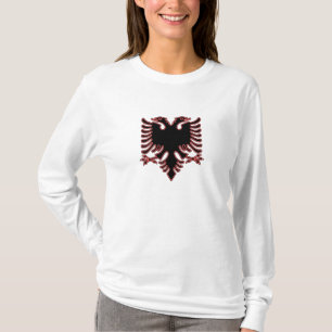 T-shirt Águia dois-dirigida albanesa