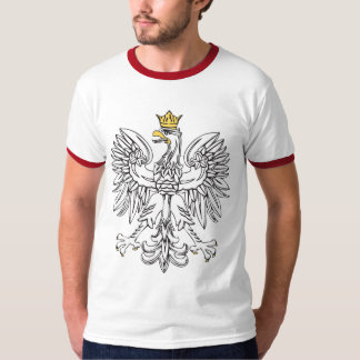 T-shirt Águia Polonesa com Dourada Coroa