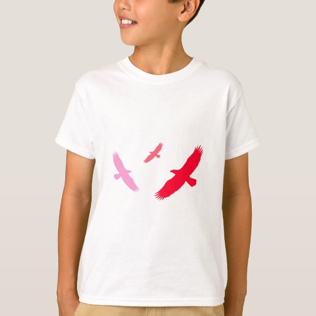 T-shirt Águia Voadora (Vermelho) (Frente)
