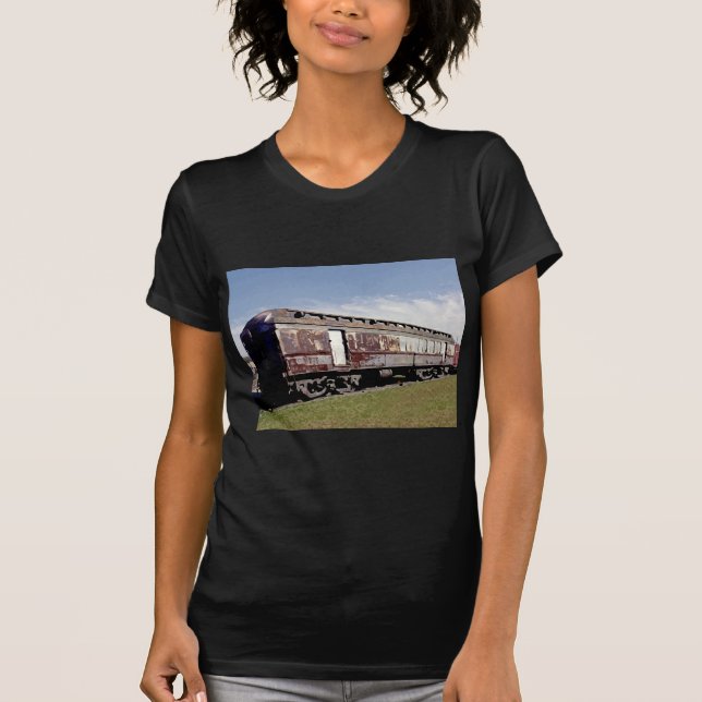 T-shirt Ainda Joga Com Comboios (Frente)