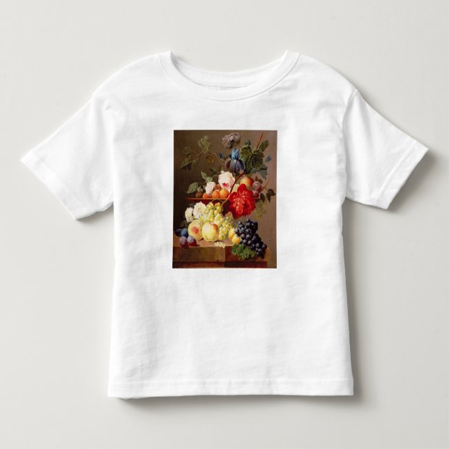 T-shirt Ainda vida com fruta e flores (Frente)