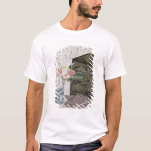 T-shirt Ainda vida com um Camelia, c.1820