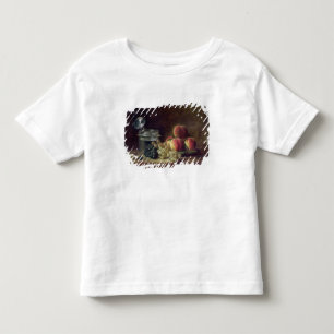 T-shirt Ainda vida com uma cesta dos pêssegos