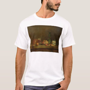 T-shirt Ainda vida com uma garrafa das azeitonas, 1760