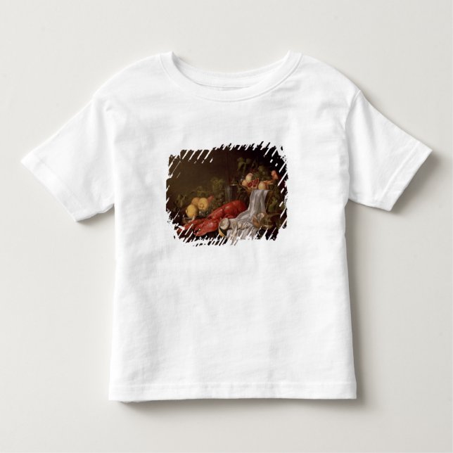T-shirt Ainda vida da fruta e de uma lagosta (Frente)