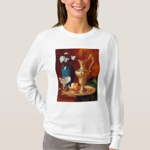 T-shirt Ainda vida de um ewer da porca jovem, vaso das