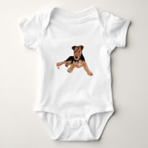 T-shirt Airedale em Treinamento