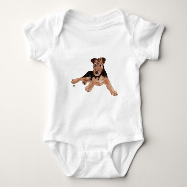 T-shirt Airedale em Treinamento (Frente)