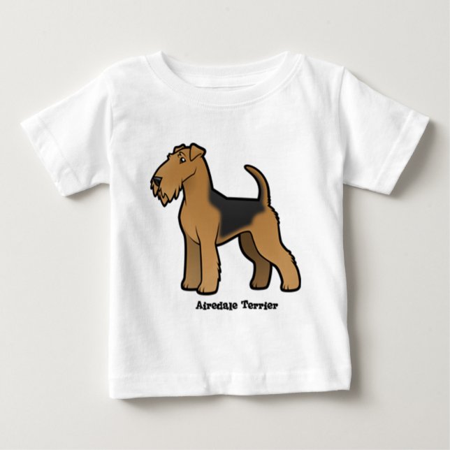 T-shirt airedale terrier (Frente)