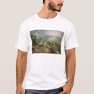 T-shirt Ajardine com a queda de Ícaro, c.1555