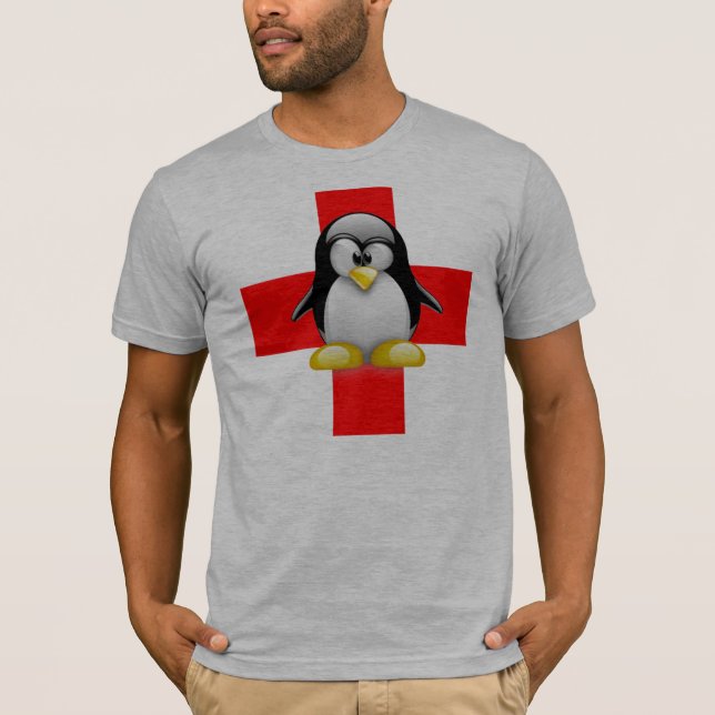 T-SHIRT AJUDA MÉDICA DE LINUX TUX (Frente)