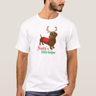 T-shirt ajudante pequeno de Santa