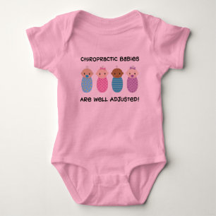 T-shirt ajustado poço da quiroterapia dos bebês