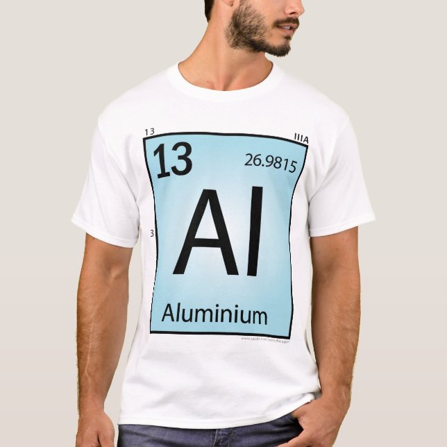 T-shirt (Al) de alumínio do elemento - parte (Frente)