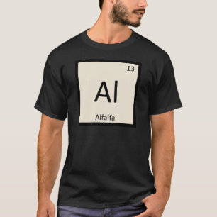 T-shirt Al - Química de Legumes de Alfafa Tabela Periódica