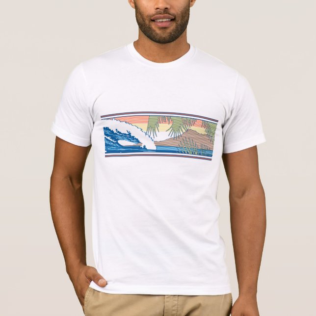 T-shirt Ala Moana Diamond Head Surf Havaiano - Sinal Tee (Frente)
