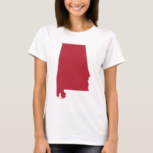 T-shirt Alabama em Vermelho