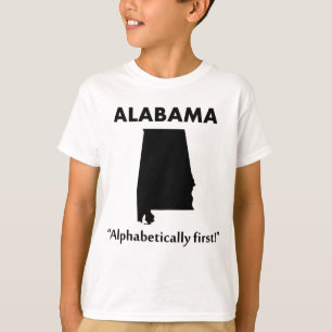 T-shirt Alabama - Primeiro em Ordem Alfabética