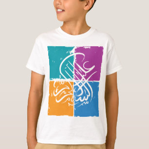 T-shirt Alaikum de Assalamu '- caligrafia árabe