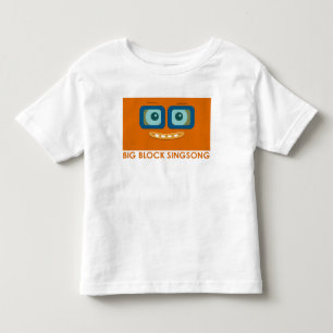 T-shirt alaranjado da criança da banda do