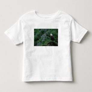 T-shirt Alasca, Ilha Unalaska Águia-careca entre Nootka