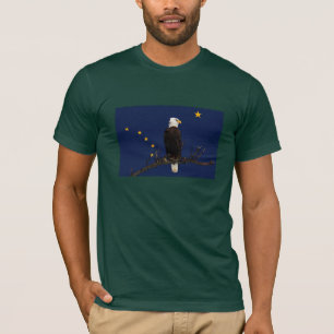 T-shirt Alaska Eagle E Flag