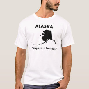 T-shirt Alaska - lugar de nascimento da congelação