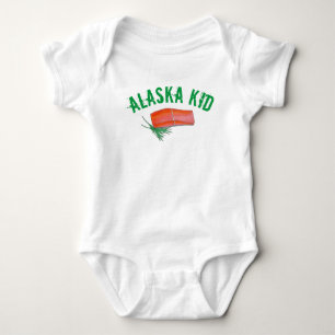 T-shirt ALASKA Peixes Selvagens do Alasca Salmão Filete Co