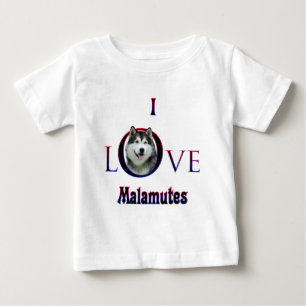 T-shirt Alaskan Malamute I Love