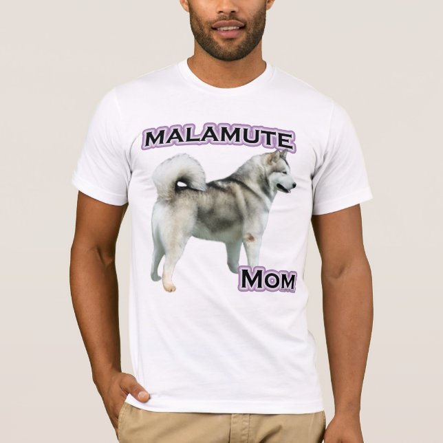 T-shirt Alaskan Malamute Mãe 4 (Frente)