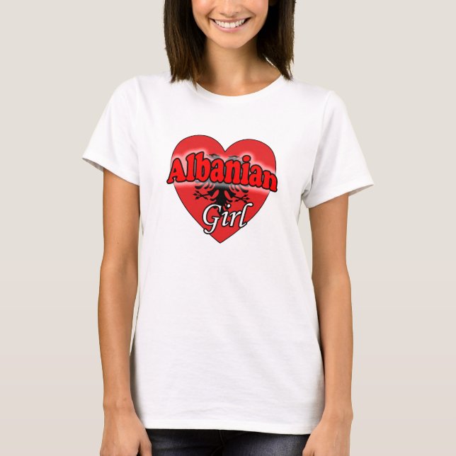 T-shirt Albanês Girl (Frente)