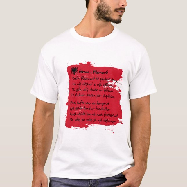 T-shirt Albânia - Himni i Flamurit (Frente)